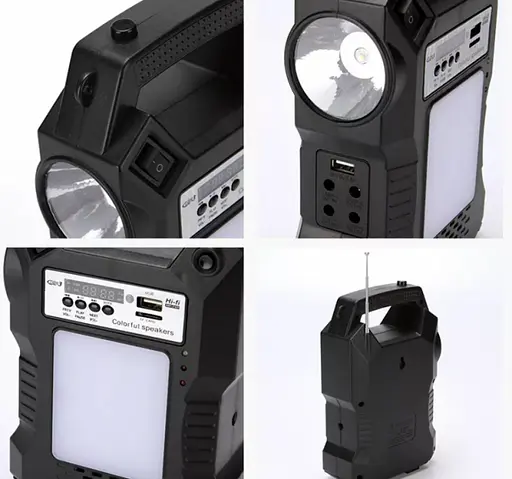 Портативная солнечная станция GD-8060 зарядное устройство + фонарь + колонка - фото 7