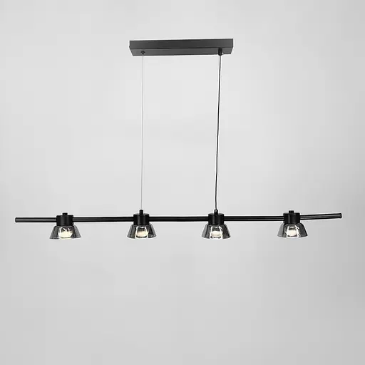 Видовжена люстра HILDFRID на 4 плафони Line.F MJ 179L-950 BK - фото 5