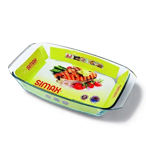 Деко для запікання скло Simax 3 л 38.5 см (7266) - фото 1