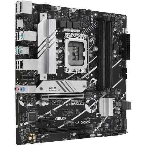 Материнская плата Asus Prime LGA1700, B760M-A D4-CSM, B760, 4xDDR4, Int.Video (CPU), 4xSATA3, 2xM.2, 3xPCI-E 16x 4.0, Realtek 7.1, Realtek 2.5Gb, 5xUSB3.2/7xUSB2.0, HDMI/DP, MicroATX - фото 4