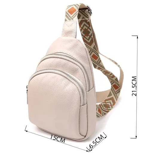 Сумка-слинг Vintage из натуральной кожи для женщин 15х21.5х6.5 см sum0027595 - фото 3