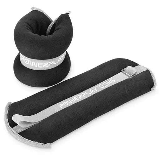 Обважнювачі-манжети для ніг та рук PowerPlay PP-4349 Ankle/Wrist Weights (2 шт*2 кг) Чорні (PP_4349_Black_2) - фото 1