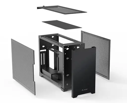 Корпус ALmordor Sharky 170I ITX Black (ALS170IBK) без блока питания - фото 7