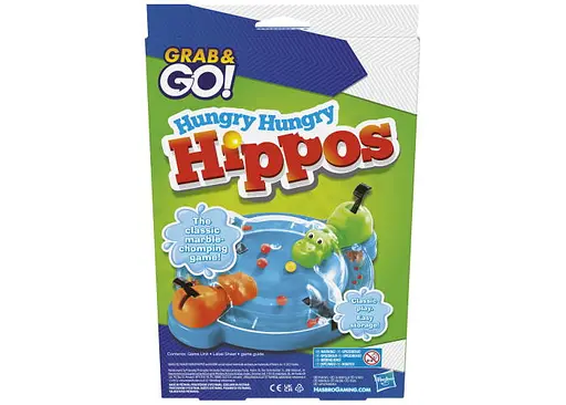 Настільна гра Hasbro Голодні бегемотики (дорожні) (Hungry Hippos Grab and Go) (F8255) - фото 2