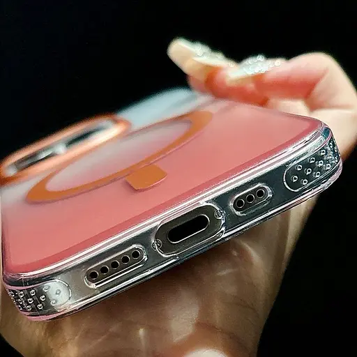 Чохол Epik TPU+PC Shadow with MagSafe для Apple iPhone 16 Pro 6.3 Rose Gold - фото 3