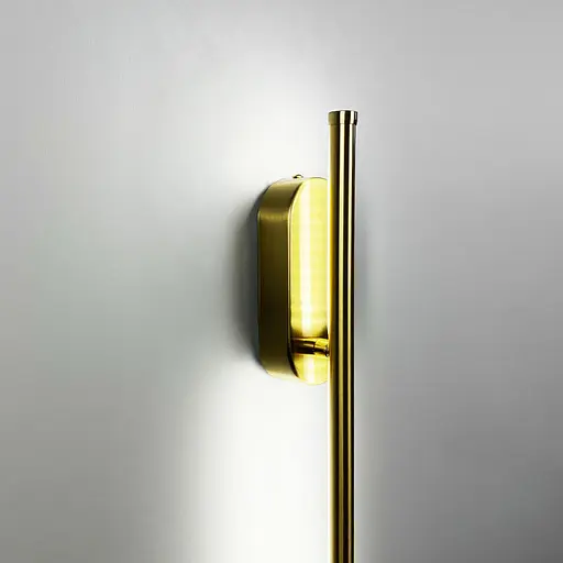 Сучасне лінійне бра в латунному корпусі 100 см Line F Арт. WB26/1000 AB - фото 2