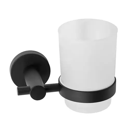 Склянка для зубних щіток Rea 322233C black REA-77094 чорний матовий - фото 3