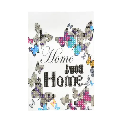 Алмазная мозаика Strateg ПРЕМИУМ Дом – милее всего без подрамника размером 10х15 см (YAB24884) - фото 1