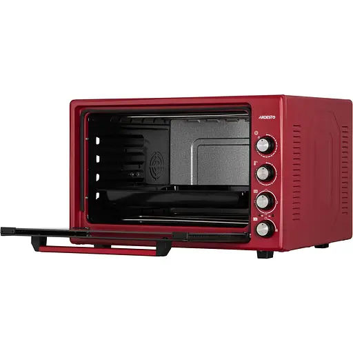 Печь электрическая Ardesto 70 л, 2000 Вт, механич., двойное стекло, вертел, малиновый - фото 7