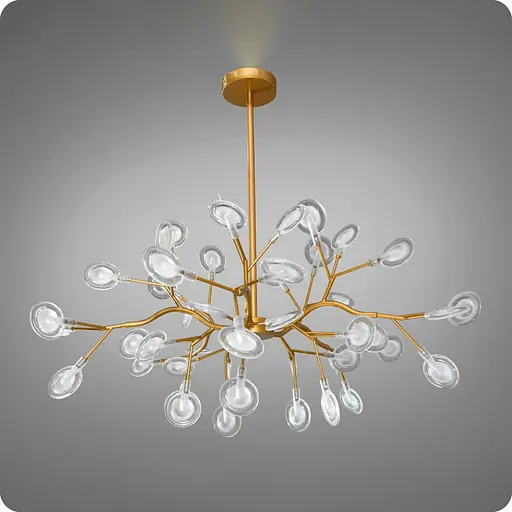 Люстра подвесная 517 Dlight на 45 ламп Золото Сатин (01969) - фото 1