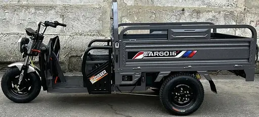 Грузовой электроскутер-самосвал трехколесный CROSSER Cargo 16" (1200W 60V, 58Ah) Серый - фото 2