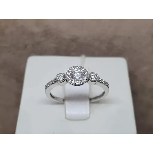 Золоте кільце Гаразд з фіанітами. 3523566 17 - фото 3