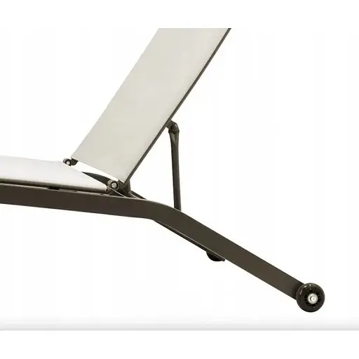 Садовый лежак Chomik Garden Line Soul с колесами бежевый - фото 3