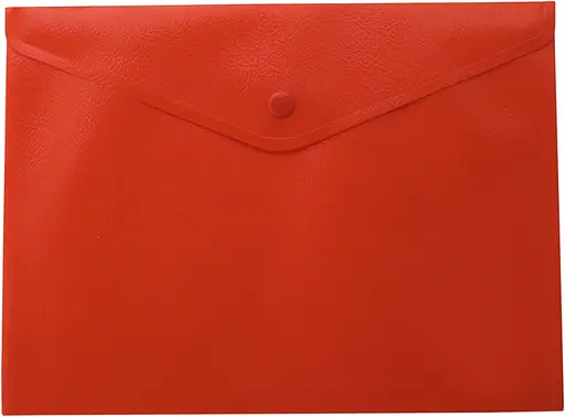 Папка-конверт А4 на кнопці, напівпрозора, червона BM.3925-05 BUROMAX (4823078953223) - фото 1