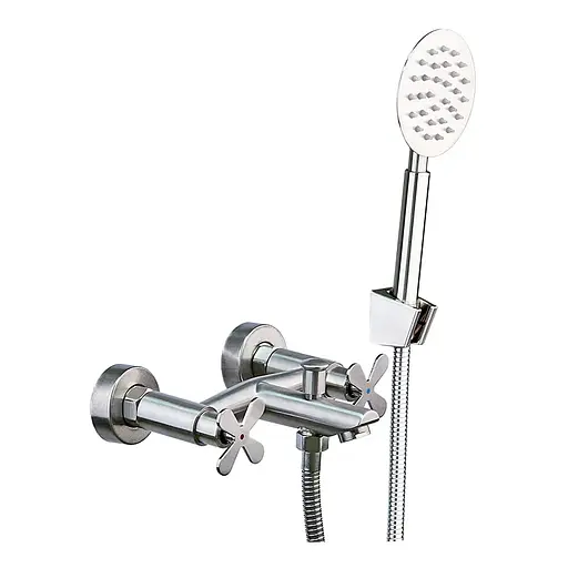 Смеситель для ванны Zerix GTA 009 ZX4737 Нержавеющая сталь - фото 1