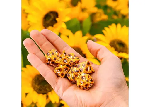 Набір кубиків Full Art Dice Set: Sunflower , 7 шт. (SWSPSUNF) - фото 6