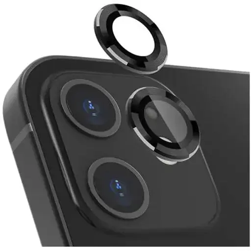 Защитное стекло на камеру DK Lens Metal Ring Eagle Eye для Apple iPhone 12 016203 black