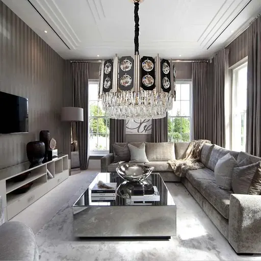 Люстра хрустальная Sirius 19312-12 на 12 лампочек - фото 4