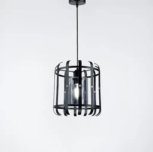 Підвісний світильник у стилі лофт з плафоном графіт або янтар Line.F Колір плафона Графітовий - фото 2