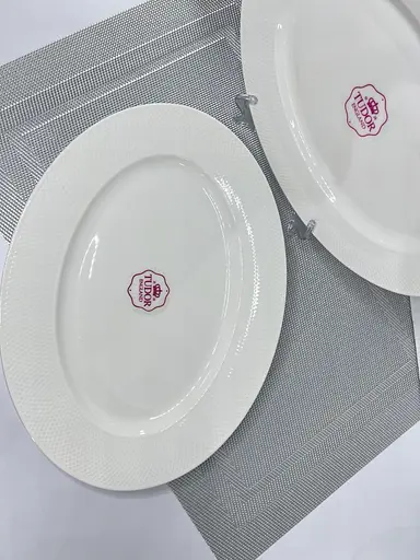 Блюдо порцелянове овальне Tudor СІТКА 25 см (TU1045-2) - фото 3