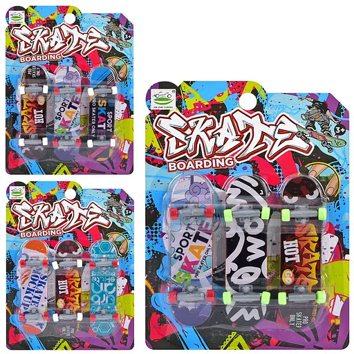 Набір фінгербордів, 3 міні-скейти 9.5 см (В асортименті) - фото 2