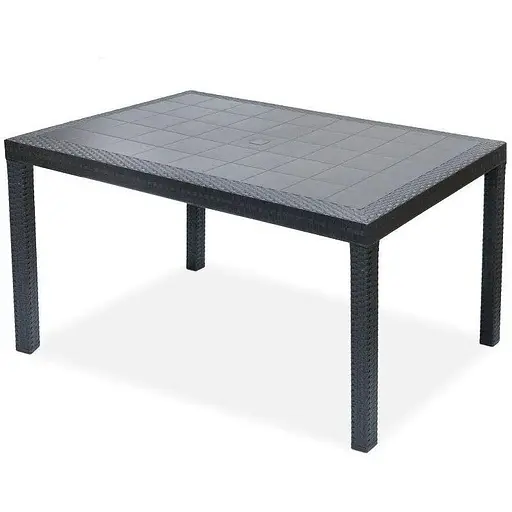 Стол для сада пластиковый Bica Houston графит. - фото 2