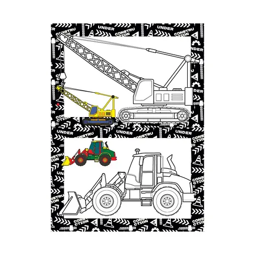 Книжка раскраска "Строительство" Апельсин РМ-48-53 с цветными подсказками - фото 2