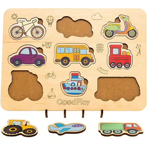 Пазл-сортер GoodPlay Транспорт (PS-4-011) - фото 3
