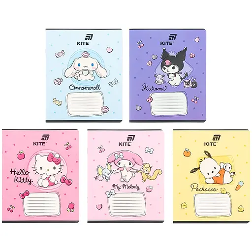 Набір зошитів Kitett 18 арк., кл., софт тач + УФ лак, 20 шт . (HK26-236-2) - фото 1