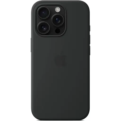 Оригинальный силиконовый чехол Apple Silicone Case with MagSafe для Iphone 16 Pro Midnight Black MYYJ3ZM/A - фото 5