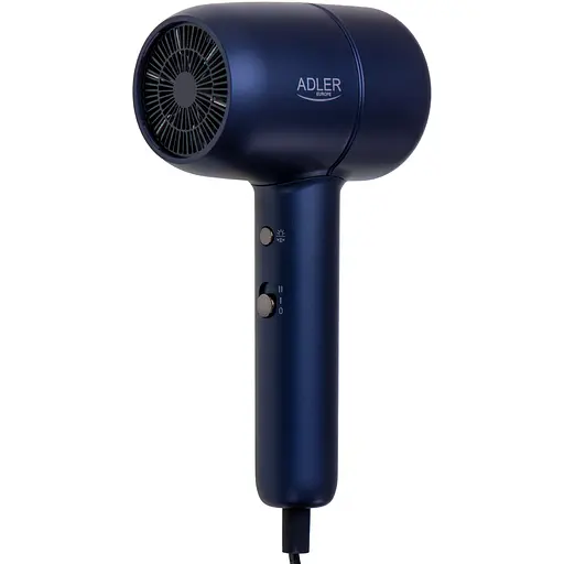 Фен Adler AD 2279b blue 1800Вт/ 2 швидкості/ хол.обдув/ темп.режимів-2/іонізація/ насадки - 1 шт. - фото 6