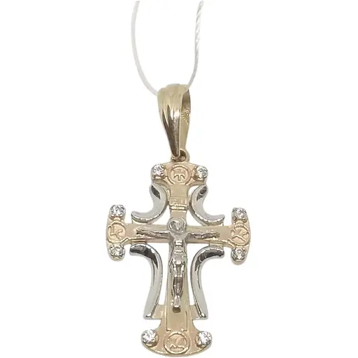 Золотий хрестик Імперія золота. Розп'яття Христа. КР316И