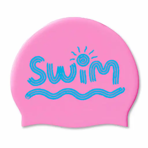 Дитяча Шапочка для плавання 6-12 років Renvo Junia JR Рожевий OSFM (1SC510-05) - фото 1