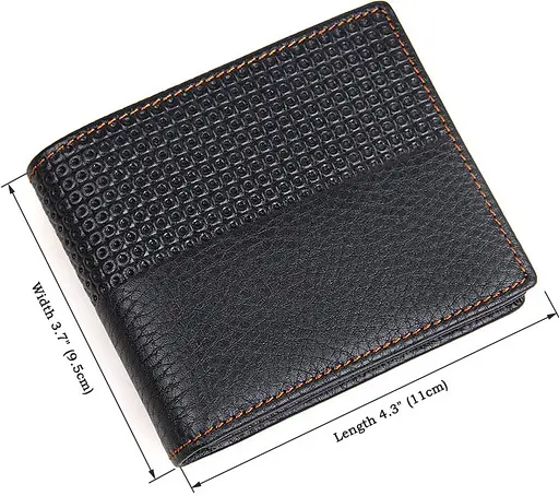 Мужской кожаный кошелек Vintage 9.5х11 см acs0015348 - фото 8