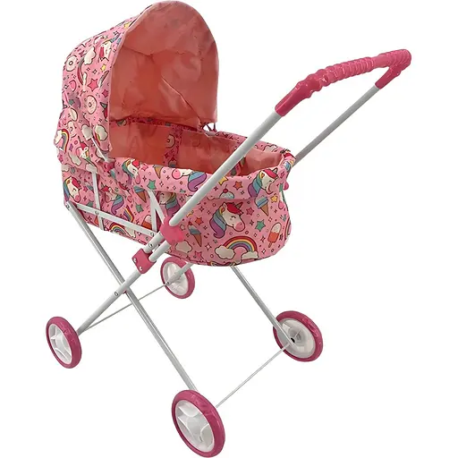 Коляска для куклы Melobo 9308 (HT) розовая