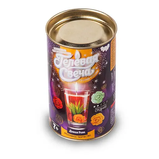 Комплект креативної творчості "Гелева свічка" Danko Toys GS-01-0 Дика троянда - фото 1