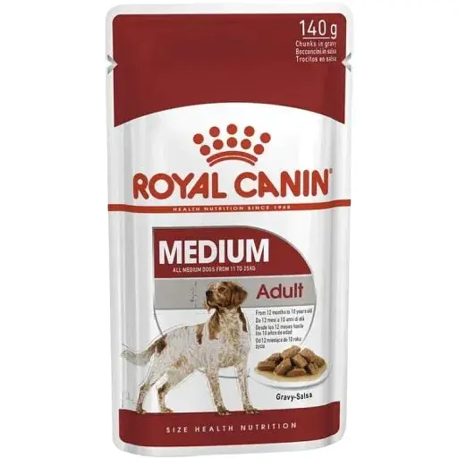 Влажный корм Royal Canin Medium Adult для взрослых собак средних пород 1,4 кг (10 шт. х 140 г) - фото 2