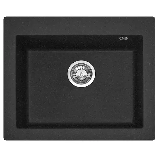 Гранітна кухонна мийка Rea West XL black matt ZLE-00136, Чорний матовий - фото 1