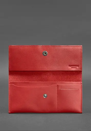 Шкіряний жіночий тревел-кейс Journey 2.1 Червоний - фото 3