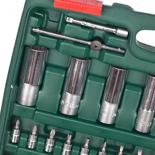 Набор торцевых головок Hans профессиональный 1/4DR4-14 мм и 1/2DR10-32 мм 108 предметов (TK-108) - фото 12