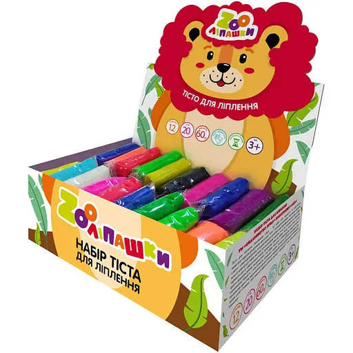 Тісто для ліплення Zirka ZOOліпашки Лев 60 шт. (465315)