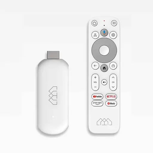 HOMATICS 4K TV Stick 2/32Gb Amlogic S905Y4 Google TV 12 4K HDR з голосовим пошуком, ліцензований Netflix, Смарт ТВ стік - фото 1