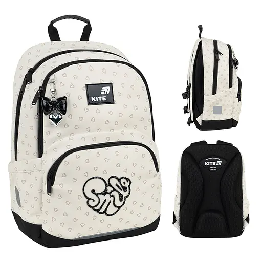 Рюкзак Kite Education 585 Shimmer&Smile Бежевый (K26-585M-2) - фото 2