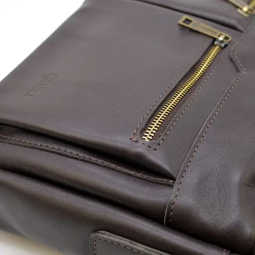 Шкіряна чоловіча сумка TARWA 39,5х26х8 см nsa0001321 - фото 4