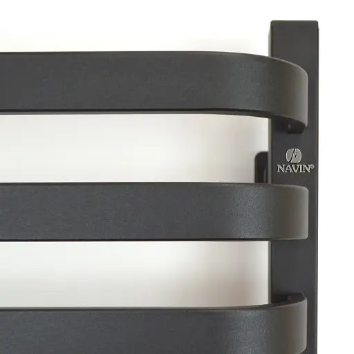 Рушникосушка електрична Navin Stugna 480х1200 Sensor ліва чорний муар - фото 2