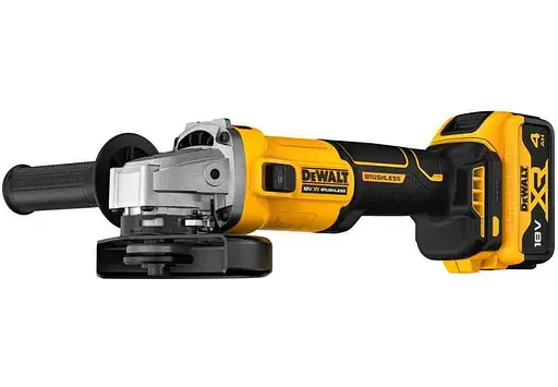 Шлифмашина угловая-болгарка DeWALT аккумуляторная бесщеточная с АКБ и ЗУ DCG407M2T - фото 2
