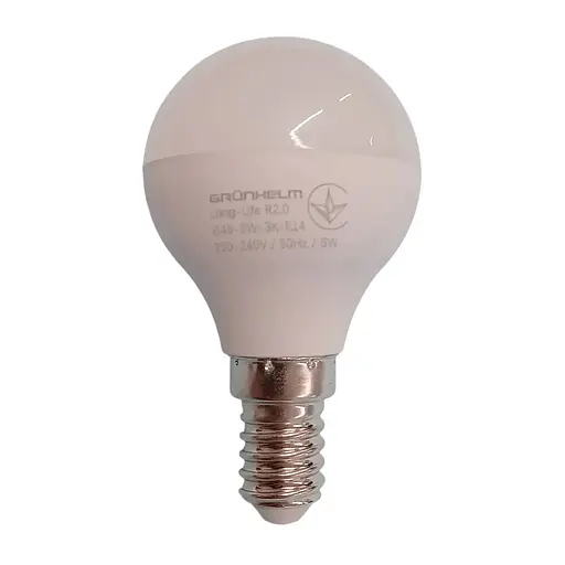 Лампа LED Grunhelm G45-5W-3K-E14 Long-Life R2.0 (149230)