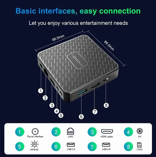 Смарт-телевизор Android 14 SmartTV AndroidTV RK3518 4K/8K, WiFi 6, 4/64GB - фото 6