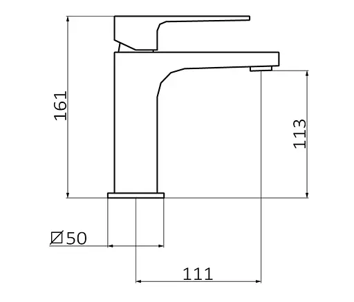 Смеситель для умывальника GRB Kala 60510601 Черный - фото 2