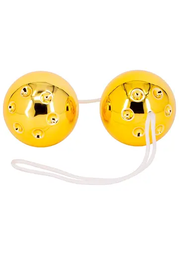 Вагінальні кульки Seven Creations, 3.5 см, золотисті